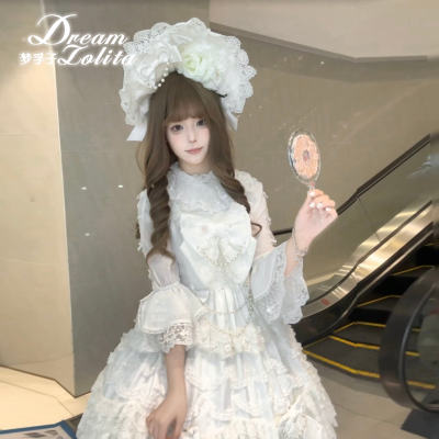 In stock [Dreamland] Summer doll-like chiffon half-sleeved versatile Lolita inner shirt