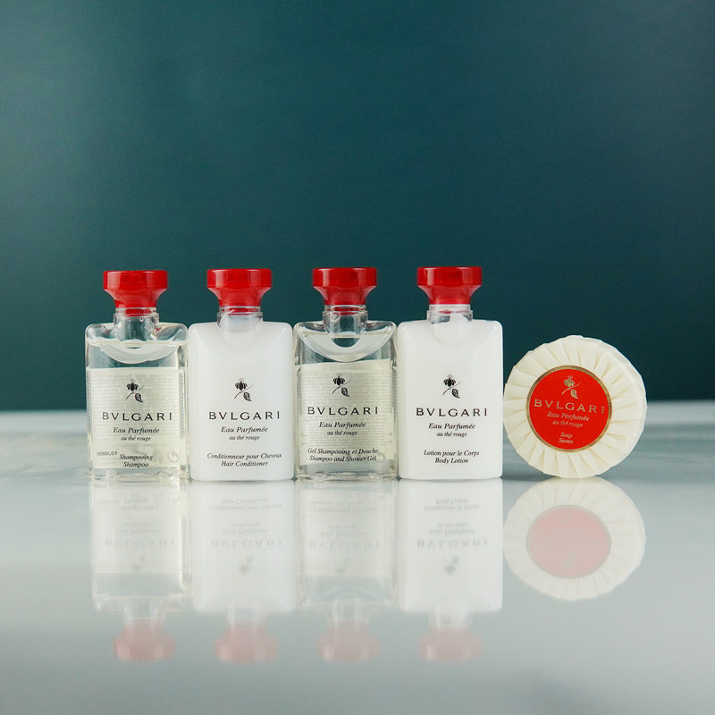 Bvlgari Black Tea Fragrance Shampoo Shower Gel Body Lotion Conditioner Soap 40ml Travel Pack