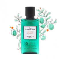 Walking Big citrus HERMES Hermes Orange Green Spring Perfume Shower gel 40ml Sample hotel travel pack