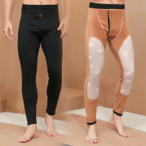 Heavy heating pants in the middle and old men playing bottom coat pants pants in winter fattening plus a large number