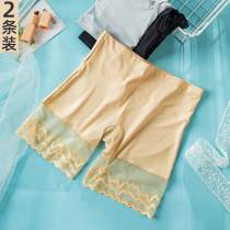 Three-point safety pants womens anti-glare no trace no curling summer thin section high waist abdomen buttocks leggings underwear summer