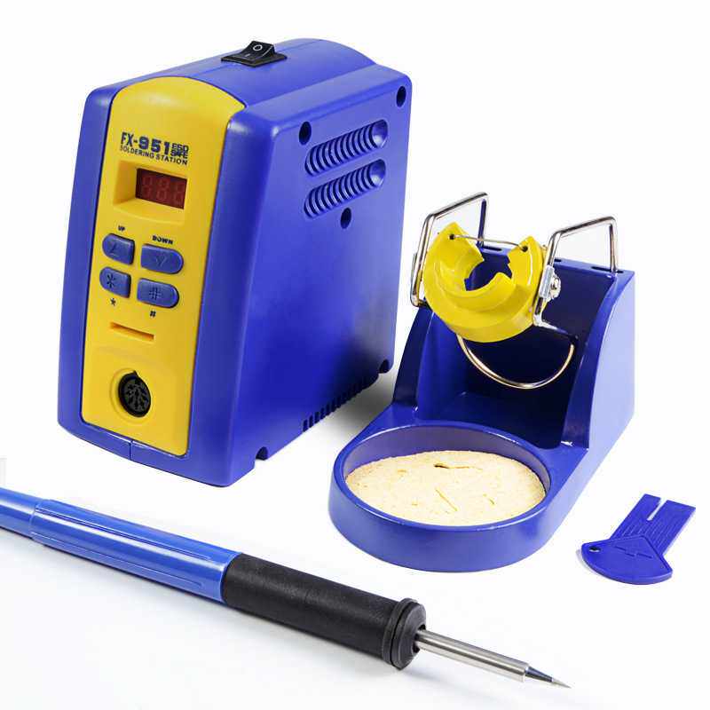 Household white light FXfxTt9512ESD digital display temperature adjustment demolition static welding table ironing Luo chrome old iron handle head