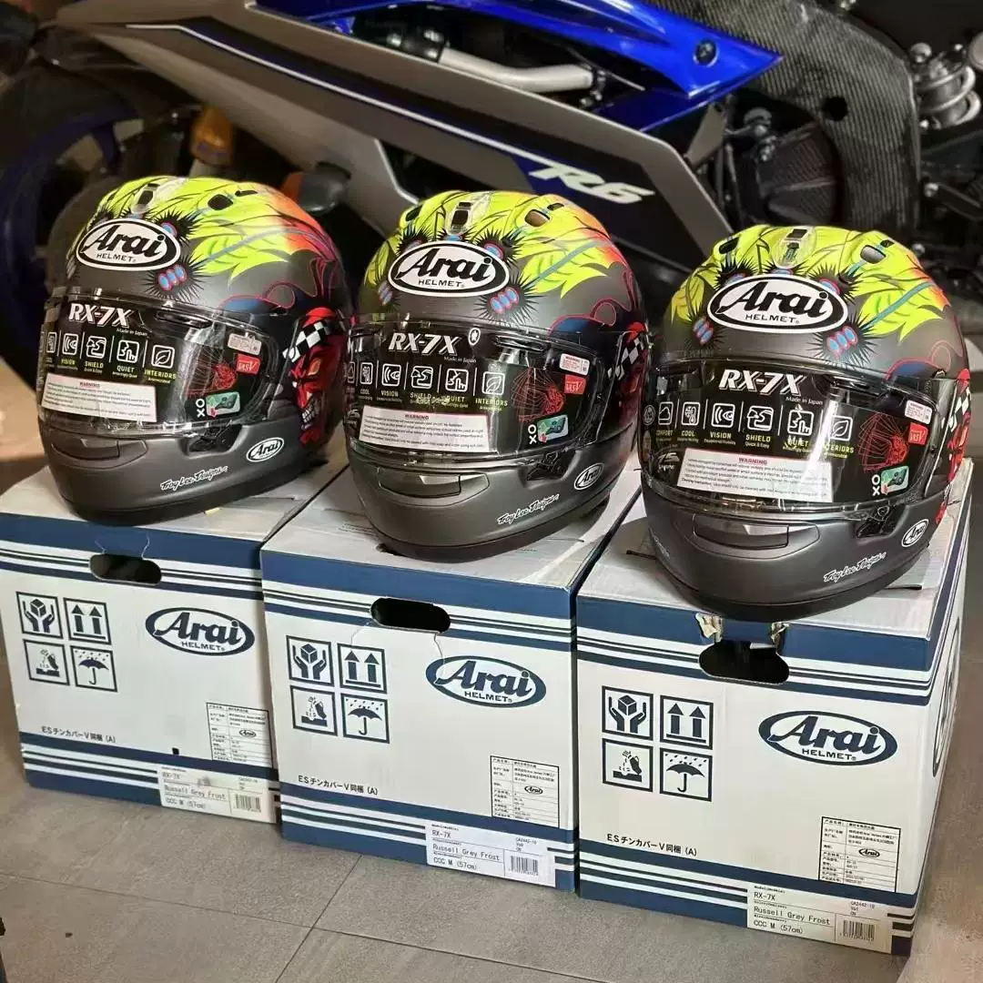 Шлем Arai RX-7 Russell с глазной точкой подлинный