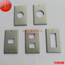 Industrial LOFT style Panasonic Stainless steel 120 type socket protection panel cover plate