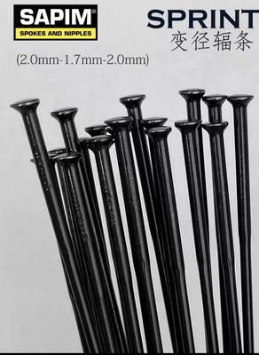 Sapim Belgian variable diameter spoke straight head stainless steel bicycle road mountain straight pull spoke 280 long 8g