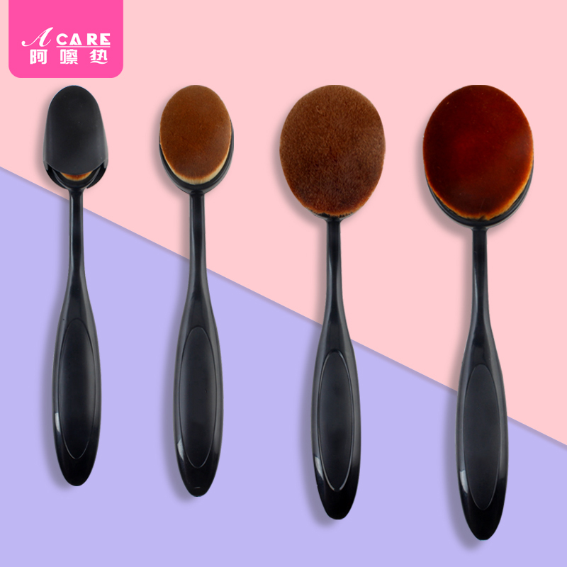 Ex-gratia toothbrush type powder bottom liquid brushed flat head flat head flat head not eating powder portable BB cream makeup brushes a load of portable