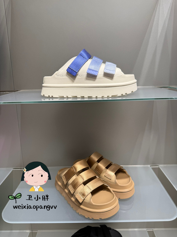 Ugg Official Store Direct Delivery 26 Spring/Summer Women's Comfortable Height-Increasing Lightweight Gold Velcro Slippers 1167430 Ugg Official Store Direct Delivery 26 Spring/Summer Women's Comfortable Height-Increasing Lightweight Gold Velcro Slippers 1167430