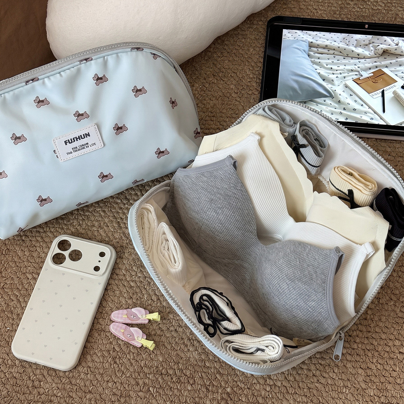 ins Wind Cartoon Puppy Underwear Storage Bag 2026 New Large Capacity Multifunctional Waterproof Portable Travel Bag