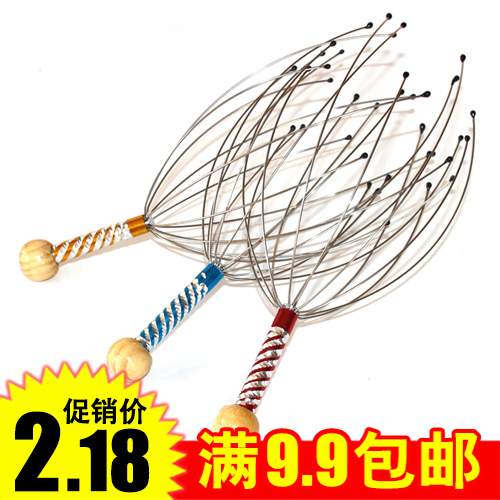 Octopus head massager scalp finger massage claw manual wake-up massage device