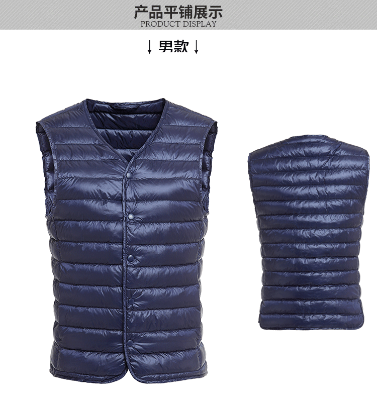 Mùa thu và mùa đông nhẹ xuống gà trái tim vest vest nam và nữ quần áo nam