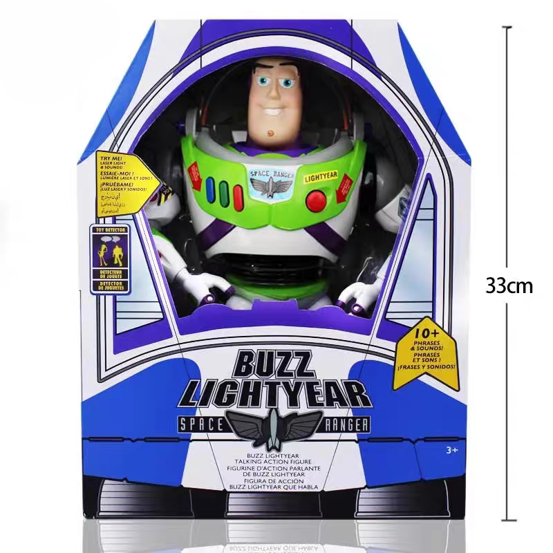 Toy Story 4 Spaceship Edition Buzz Lightyear Woody Jessie Action Figure with Sound and Movable Joints