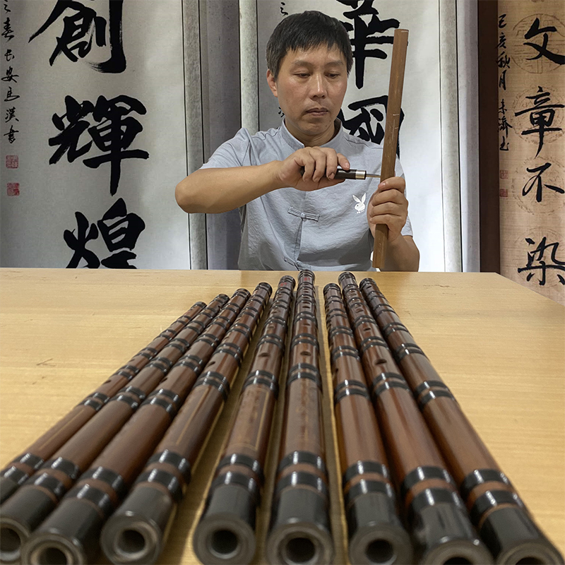 Li Smile Professional Flute Beginology Adult Bitter Bamboo Flute Instrument Bamboo Flute Refined Starter E Crossflute Playing Level G Tune F