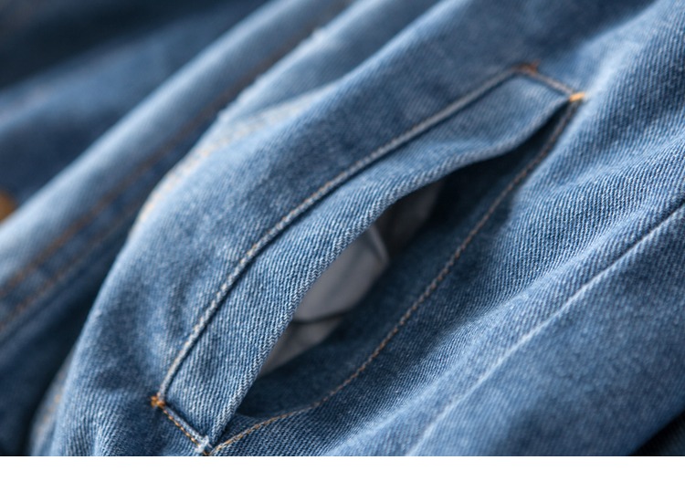 Áo khoác lông cừu Nhật Bản vài mẫu áo khoác rửa vết xước quần áo denim quần áo cotton sinh viên kích thước lớn áo bông nam và nữ thủy triều quần thể thao