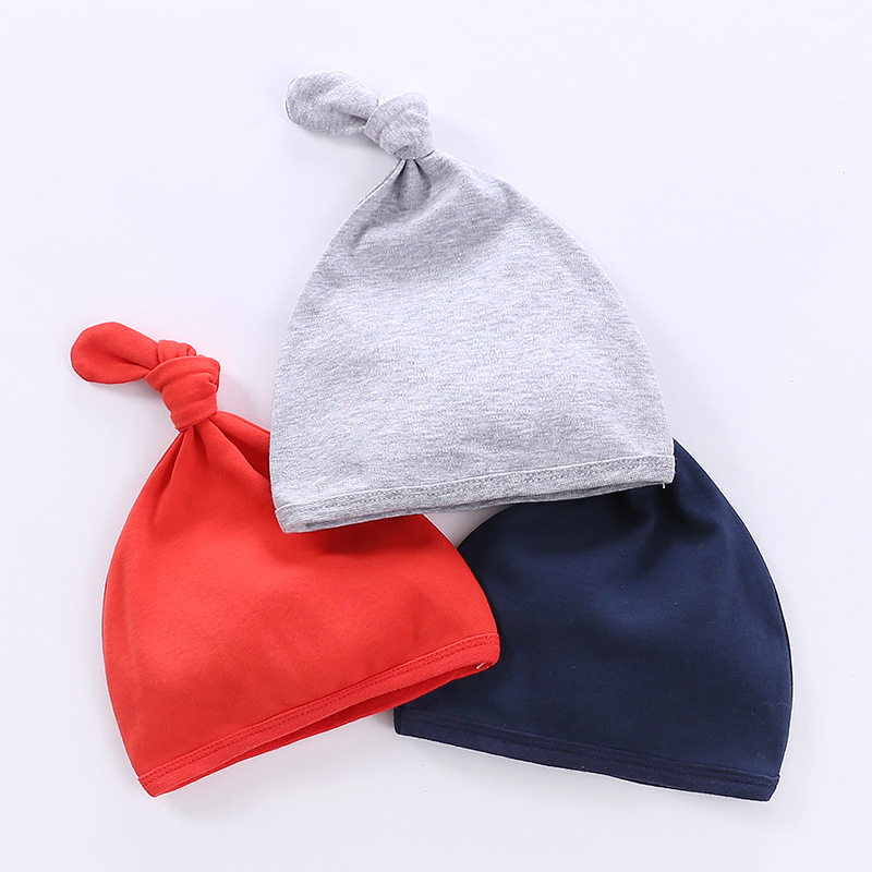 Newborn baby small hat beginner baby male and female baby spring and autumn summer slim pure cotton tyre cap 0-3-6-12 months-Taobao