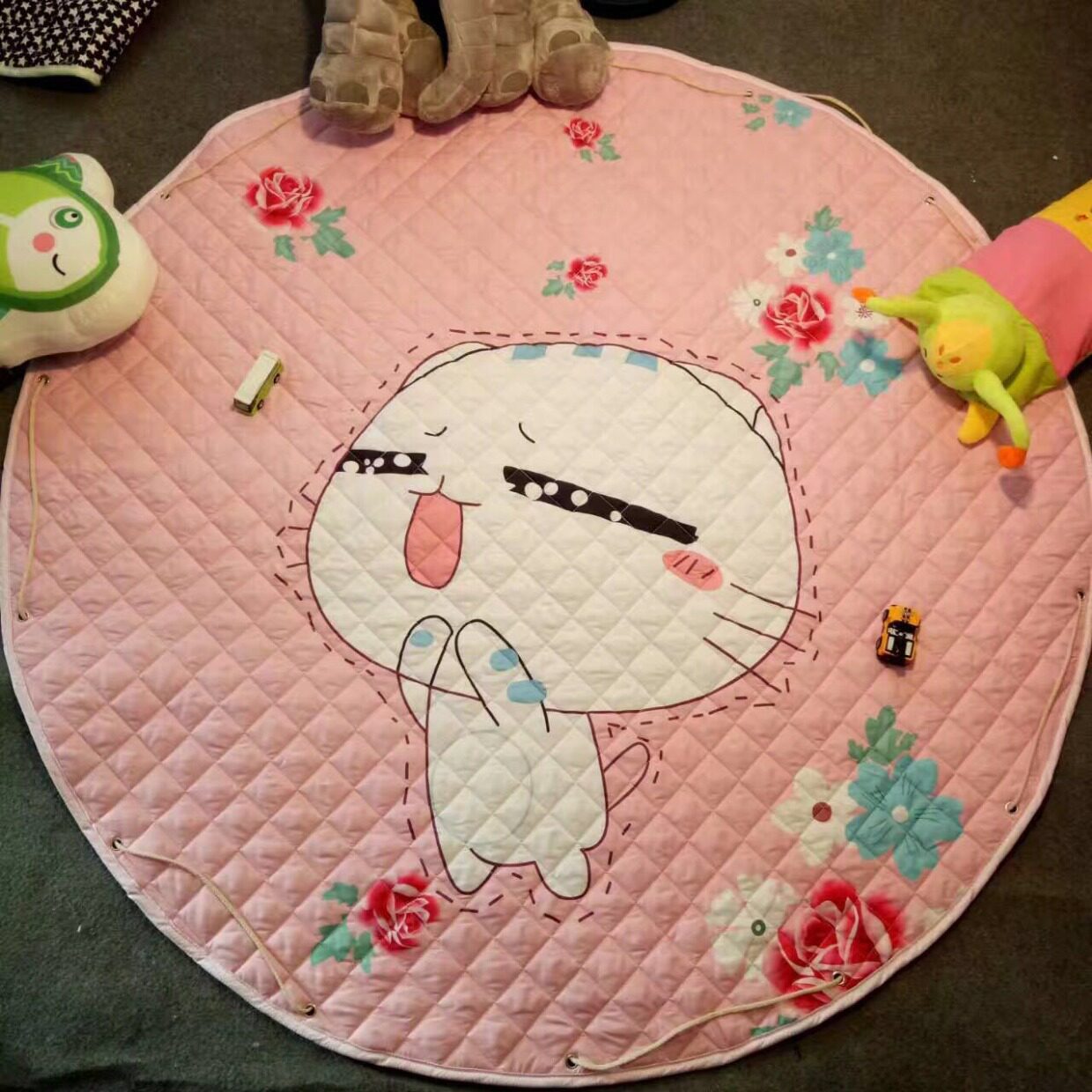 Развивающий коврик для ползания ins宝宝爬行垫加厚客厅卧室儿童游戏垫折叠地毯可收纳婴儿爬爬垫 OTHER