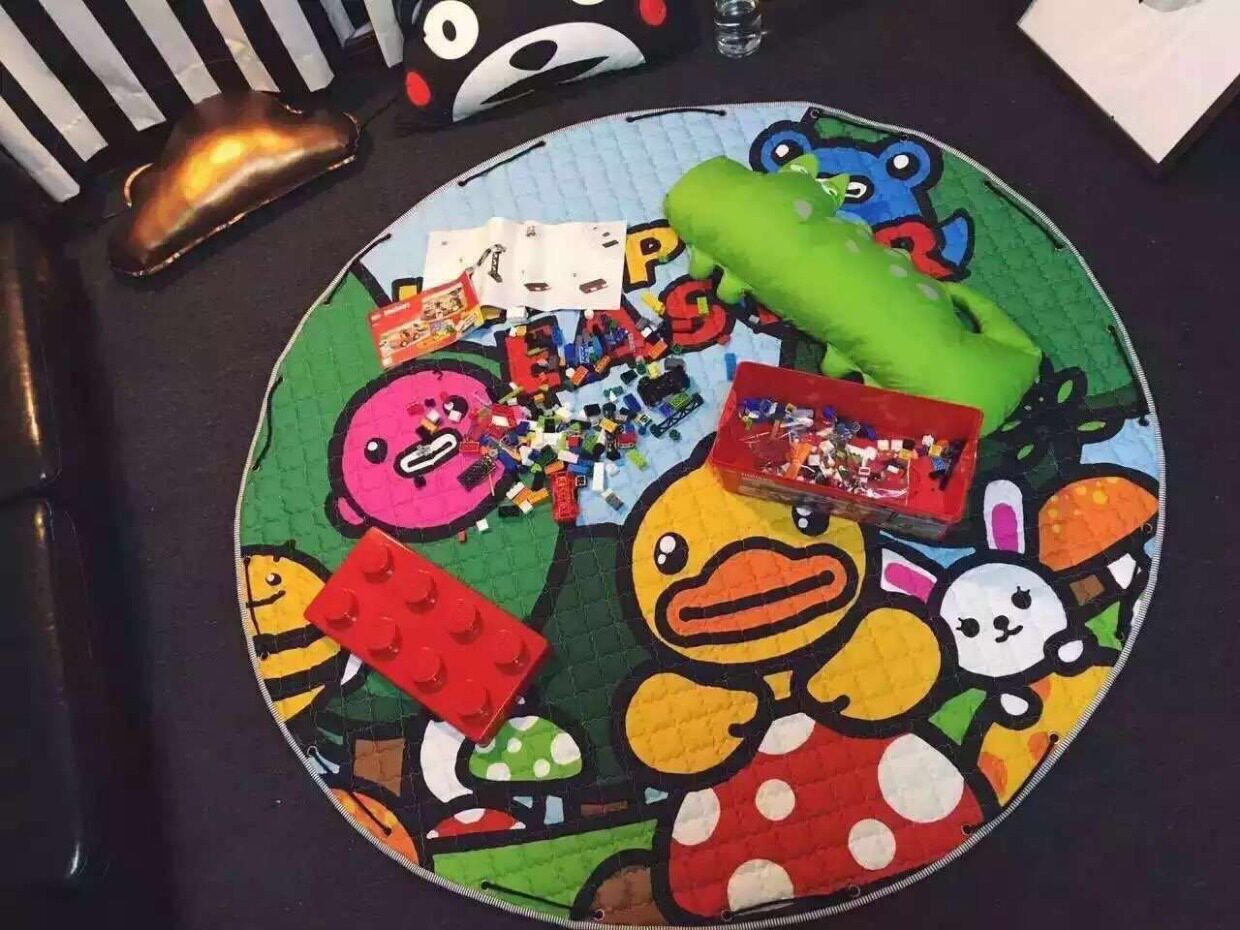 Развивающий коврик для ползания ins宝宝爬行垫加厚客厅卧室儿童游戏垫折叠地毯可收纳婴儿爬爬垫 OTHER