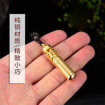 New Pindi Pure Copper Hollowed-out with Spinach Honey Multi Hearts Warp and Spice Lenght Pendant Pendant Pendant Pendants