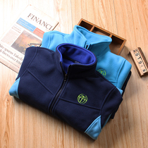 2022 Spring Autumn New Childrens Clothing Boy Rocking Grain Suede Jacket CUHK Tong Children Children Stand Guard Jacket With Jacket Grip Suede Blouse