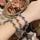 Pomegranate red hand ornaments thickly plated with real gold, new Chinese design