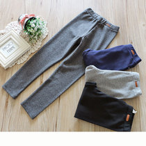 Girl Beats Bottom Pants Spring Autumn CUHK Child Pure Cotton Slim Fit Baby Dress Outside Wearing Elastic Children Long Pants Thin