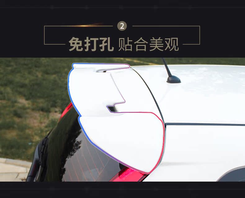 Đuôi xe vừa vặn Honda 17 mẫu 18 mới Phụ kiện đấm miễn phí Fit rs 2016 sửa đổi cánh sau GK5 thể thao đuôi gió honda civic
