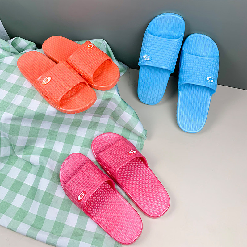 Household slippers female summer indoor wear non-slip mute deodorant couple bathroom bath soft bottom men's sandals and slippers
