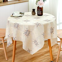 Tablecloth waterproof and oil-proof disposable anti-hot round table cloth square pvc table cloth table cloth square table fabric