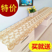 TV cabinet tablecloth waterproof coffee table mat bedside cabinet cover fabric shoe cabinet Nordic rectangular pvc bronzing tablecloth