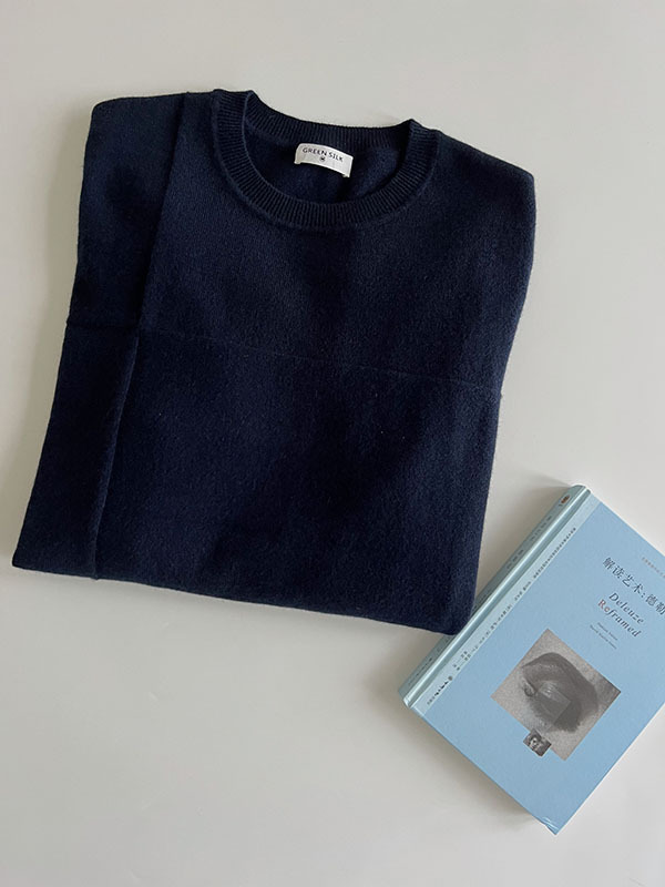 Consinee Royal Grade Pure Cashmere Men's Round Neck Geometric Style Knitted Pullover Sweater