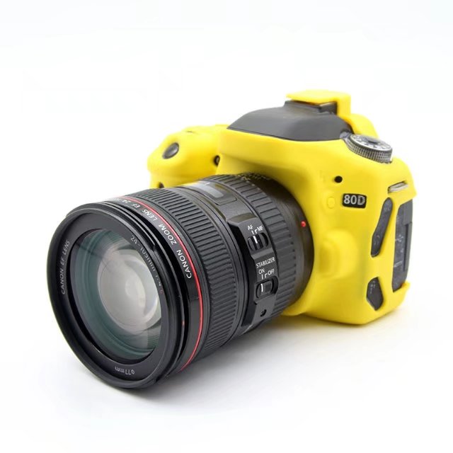 túi máy ảnh Canon 5D4 6D2 80D 6D 5D3 200D5DSR 800D77D bảo vệ tay áo Silicone Case 750D - Phụ kiện máy ảnh kỹ thuật số túi chống nước máy ảnh