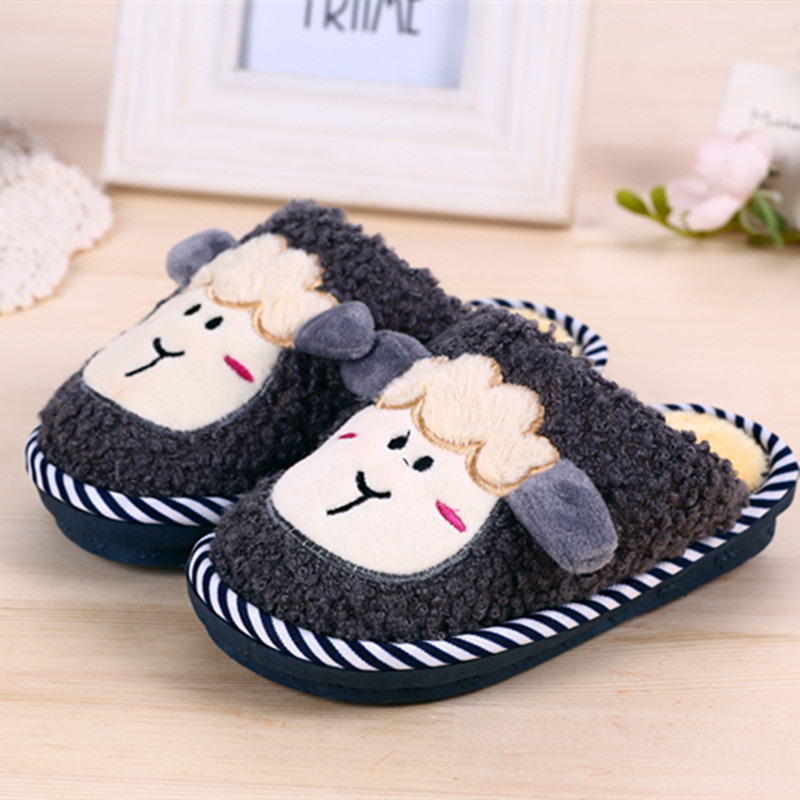Chaussons enfants en suède pour hiver - semelle caoutchouc - Ref 1003755 Image 18