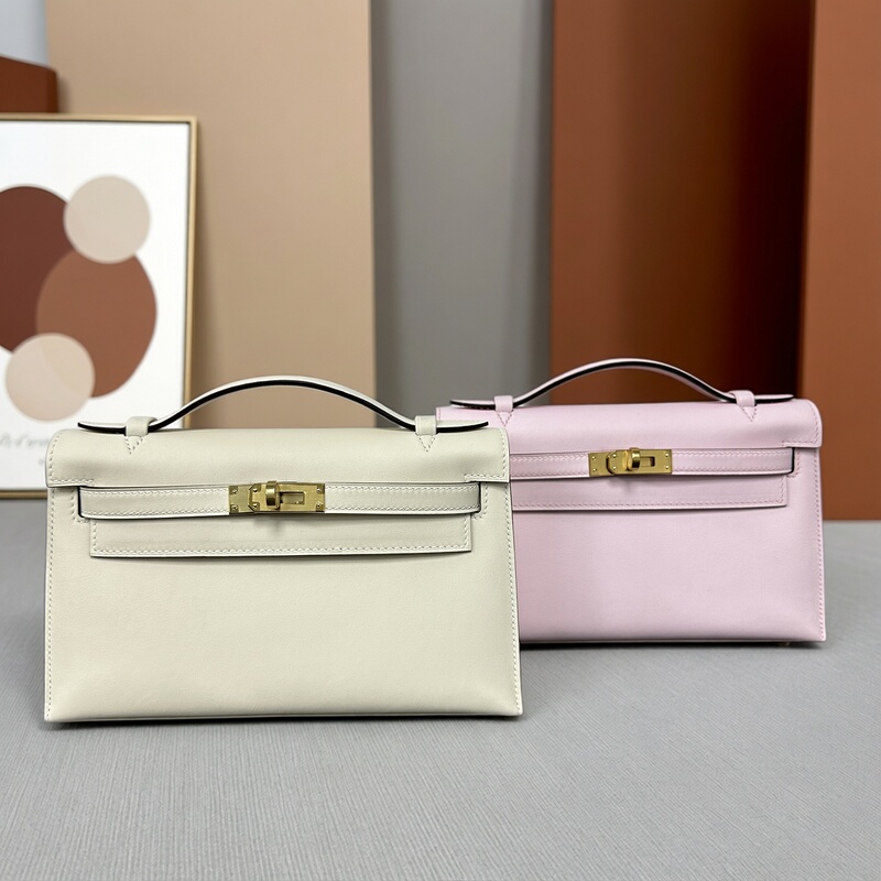 Fully Handmade Bag Sewn with Wax Thread, Kelly First Generation Mini Evening Bag, Imported Cowhide Mini Clutch Bag, Handbag
