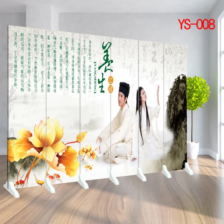 Mới đặc biệt cung cấp hai mặt gấp di động hiên đẹp cơ thể moxib Fir massage kinh tuyến TCM phân vùng màn hình sức khỏe - Màn hình / Cửa sổ vach trang tri