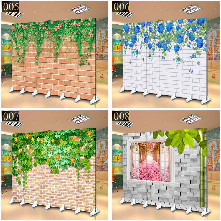 Châu Âu 3D hoa tường vườn cảnh màn hình phân vùng thời trang phòng khách hiên bar cà phê vẻ đẹp sức khỏe YY neo - Màn hình / Cửa sổ khung cửa sổ