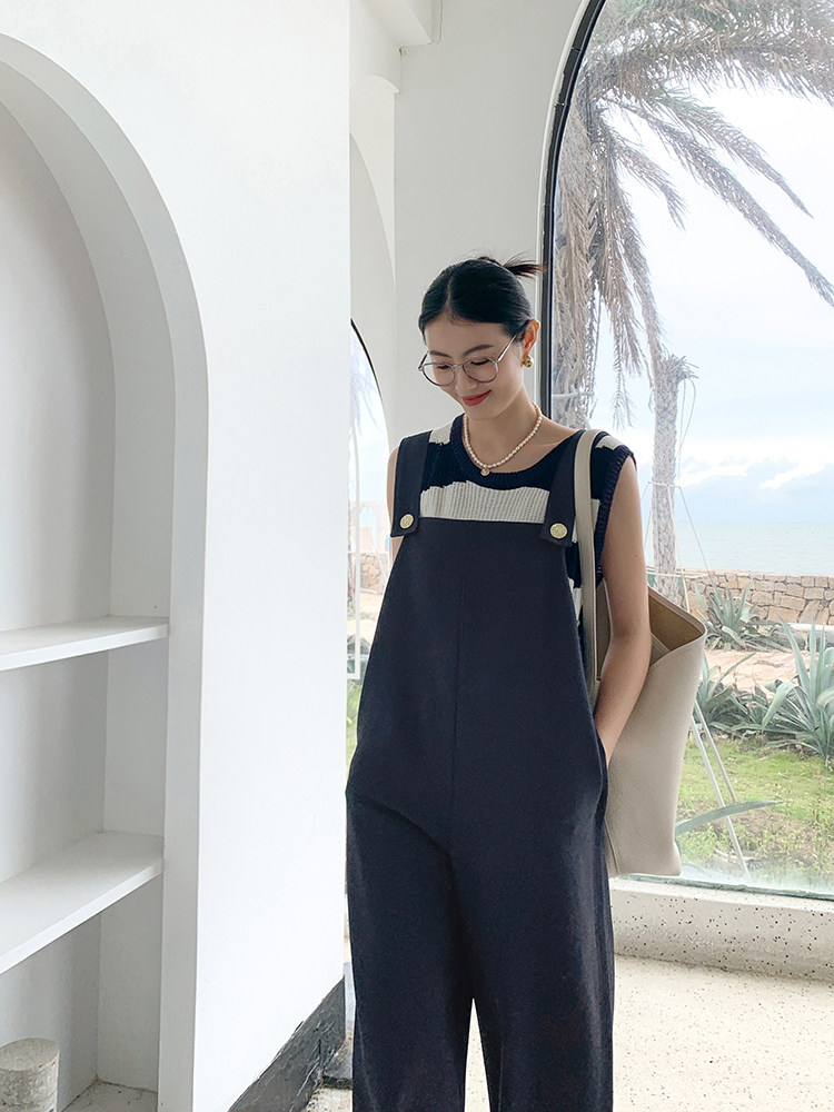 Боди/брюки 美洋meiyang【70系列清仓特卖捡漏】奥地利假日背带裤 阔腿连身裤