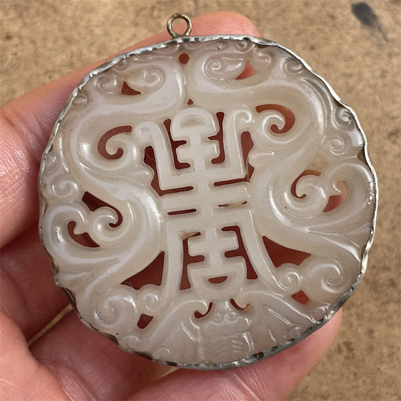 仿古和田玉古董高古玉老玉明清玉佩吊墜漢代玉器把玩玉璧玉雕腰牌-淘寶