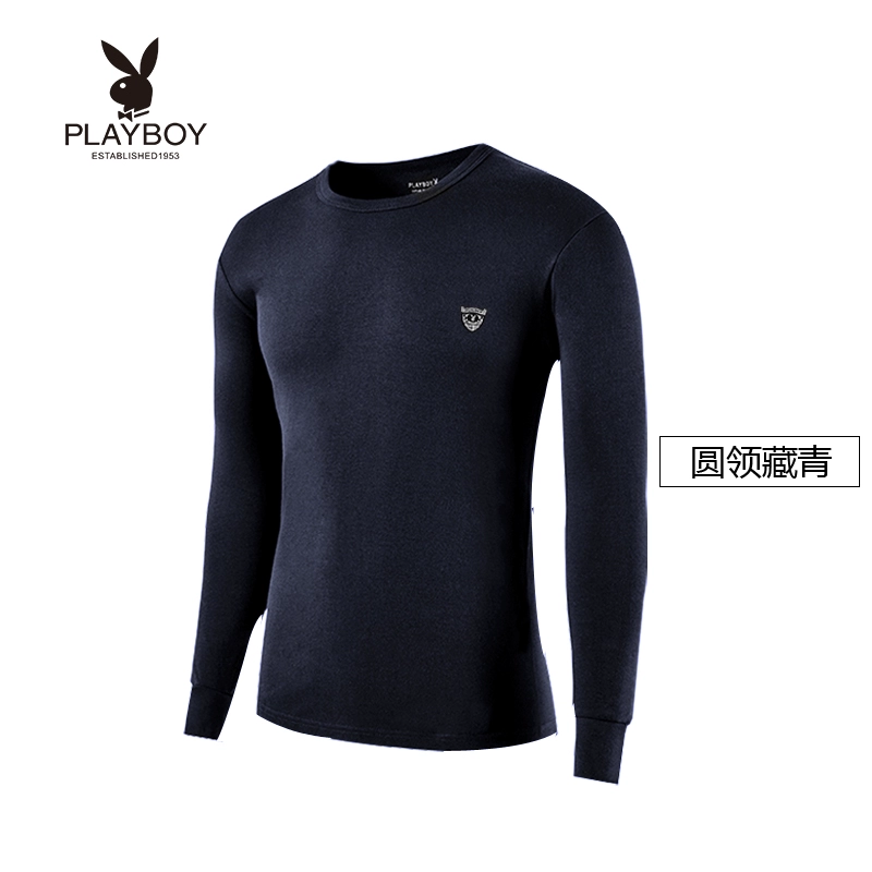 Playboy nam cotton đồ lót nhiệt đơn mảnh áo len cotton trung niên mùa thu quần áo áo khoác mùa thu và mùa đông