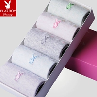 Playboy bốn mùa vớ nữ dễ thương dày thoáng khí mùa xuân và vớ cotton mùa hè vớ ngắn thể thao - Bít tất nữ vớ da