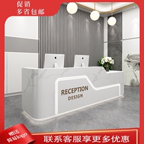 Multifunctional cashier commercial sales department front desk custom-made reception desk modern simple convenience store commissary bar