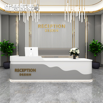 Simple modern cashier Net red kindergarten front desk customized early education center reception desk Creative Toy Shop Bar