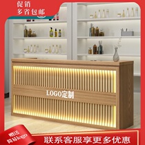 Cash register new Chinese clothing store milk tea shop hot pot restaurant bar retro beauty salon company front desk reception desk