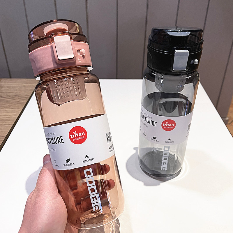 Dodge Large Capacity Water Cup Students Sports Drinking Water Pot Portable Plastic Space Cups Men And Women Outdoor Gym Cups