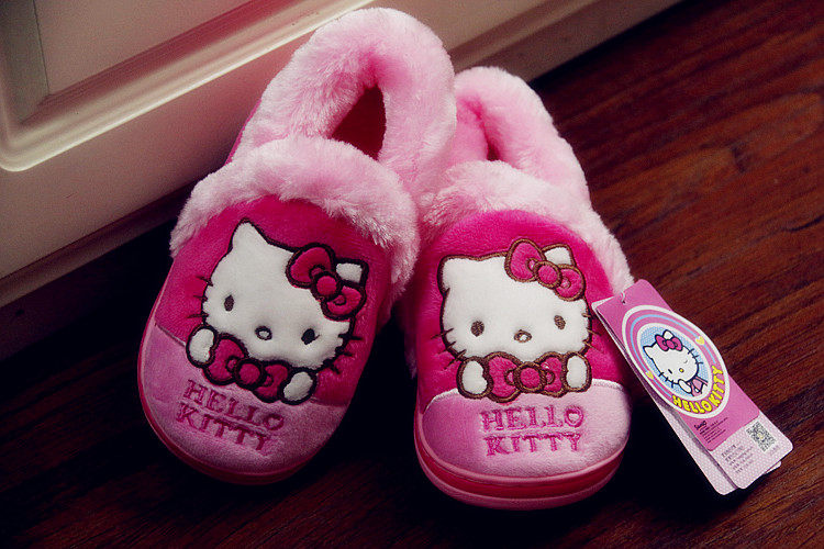 Chaussons enfants en autre HELLO KITTY pour hiver - semelle autre - Ref 1014246 Image 15