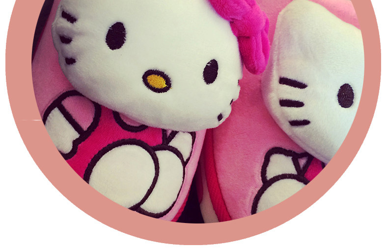 Pantoufles enfants en autre HELLOKITTY pour hiver - semelle autre - Ref 1024387 Image 10