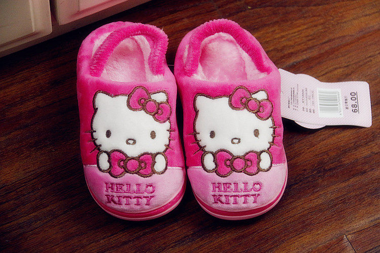 Pantoufles enfants en autre HELLOKITTY pour hiver - semelle autre - Ref 1006987 Image 12