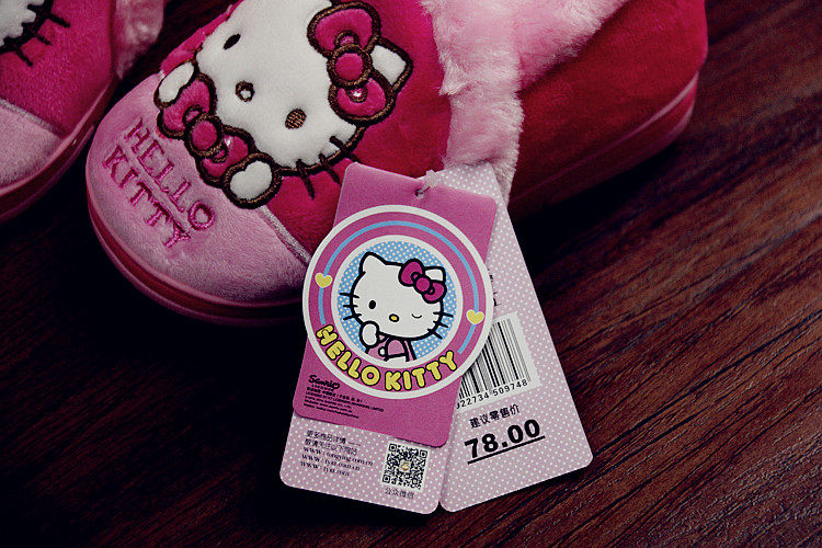 Chaussons enfants en autre HELLO KITTY pour hiver - semelle autre - Ref 1014246 Image 19