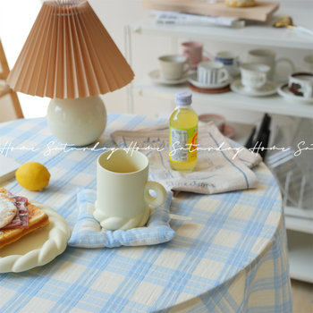 Classic plaid milk salt tablecloth cover Classic plaid milk salt tablecloth cover