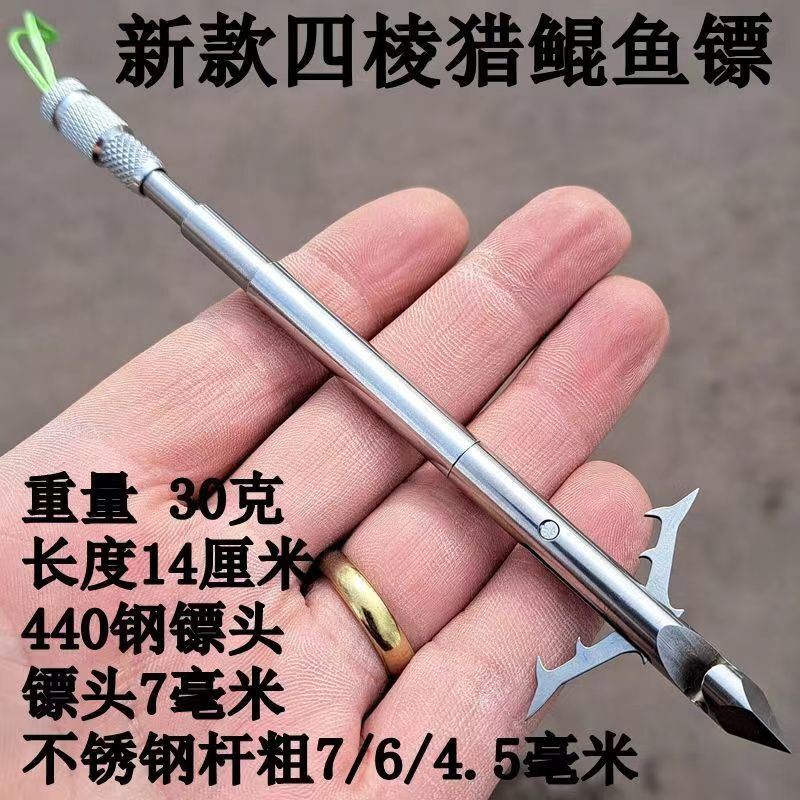 New Model Fish Dart 30g Four-Sided Dart Head Six-Sided Dart Head with Strong Magnetic Deep-Water Fish Shooting Dart Head Flying Shark