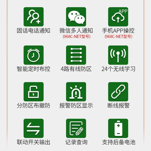 Восьмилетний магазин 12 цветов SK-968C Antrable Alarm Sharead Home Home