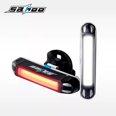 SAHOO shark tiger bicycle taillight USB rechargeable mountain bike riding waterproof safety warning rear taillight